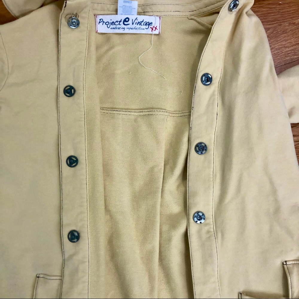 Project E Cream Button-Up Jacket - Picture 6 of 10